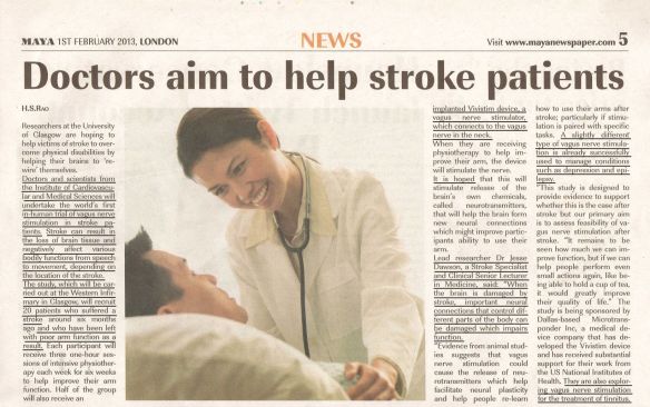 Maya News Doctors Aim to Help Stroke Patiants 2